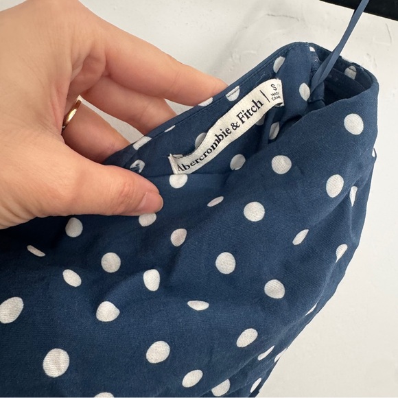 Abercrombie & Fitch Bra Free Strapless Scarf Tube Top Polka Dot - Picture 5 of 6